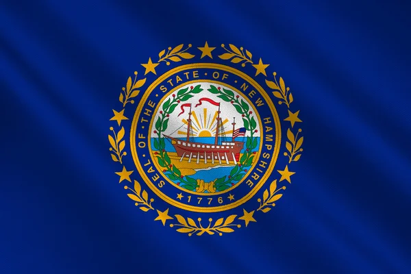 New hampshire, ABD bayrağı — Stok fotoğraf