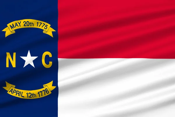 Bandera de North Carolina, Estados Unidos — Foto de Stock