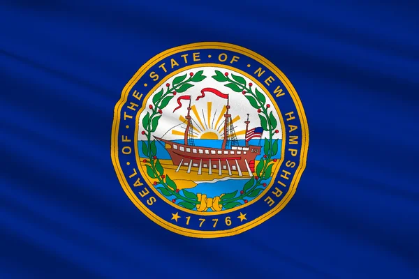 Flagge von New Hampshire, Vereinigte Staaten — Stockfoto