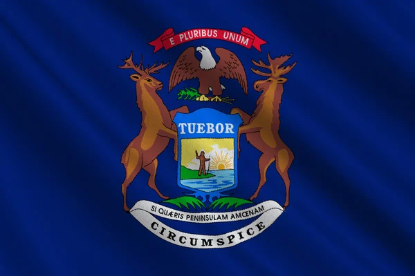 Bandera de Michigan, Estados Unidos — Foto de Stock