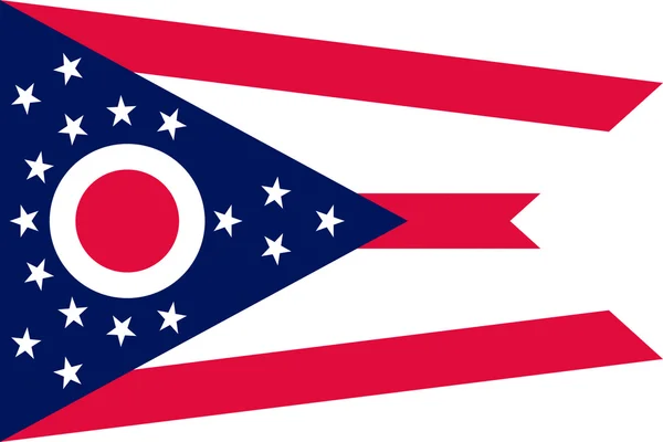 Bandera de Ohio, Estados Unidos — Foto de Stock