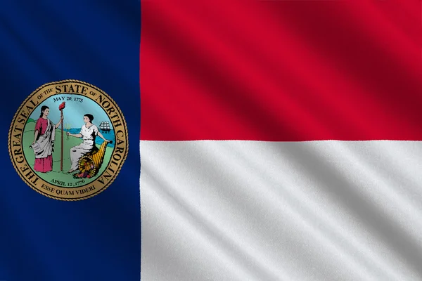 Флаг Северной Каролины, США — стоковое фото