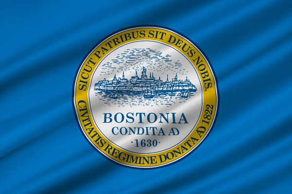 Flagge von Boston in Massachusetts, Usa — Stockfoto © dique.bk.ru