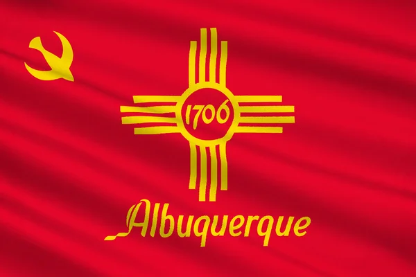Bandera de Albuquerque en Nuevo México, Estados Unidos — Foto de Stock