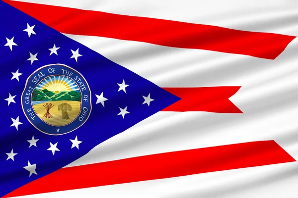 Flagge von ohio, usa — Stockfoto