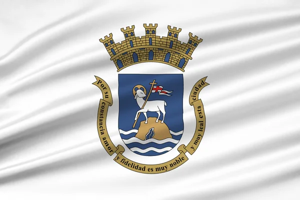 Flagge von san juan, puerto rico, USA — Stockfoto