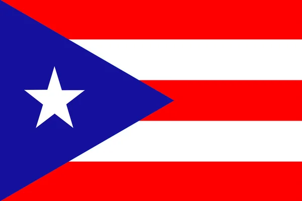 Vlag van Puerto Rico, Usa — Stockfoto