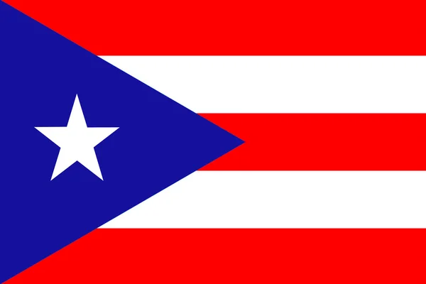 Bandeira de Puerto Rico, Estados Unidos — Fotografia de Stock