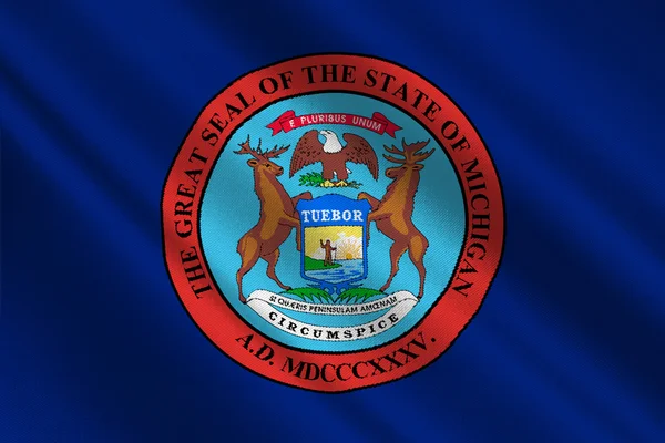 Michigan, ABD bayrağı — Stok fotoğraf