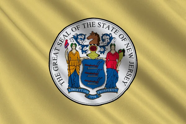 Σημαία της Νέας Ιερσέης, ΗΠΑ — Φωτογραφία Αρχείου