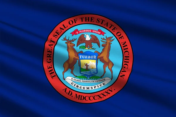 Bandera de Michigan, Estados Unidos —  Fotos de Stock