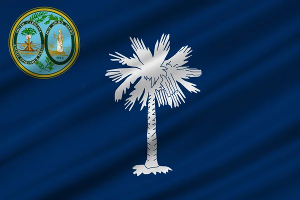 Flagga i south carolina, usa — Stockfoto