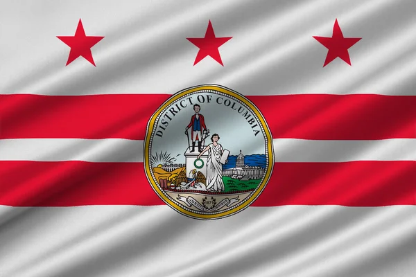 Washington, D.C., ABD bayrağı — Stok fotoğraf