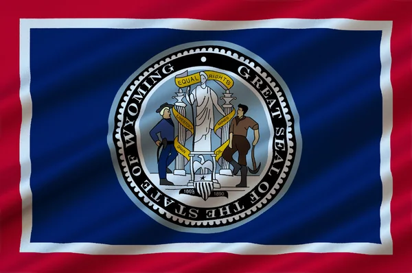 Flag of Wyoming, USA — Stock Photo, Image