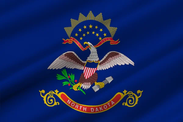 アメリカ ノース ダコタ州の旗 — ストック写真