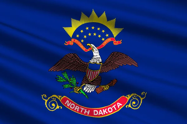 Flag of North Dakota, USA — Stock Photo, Image