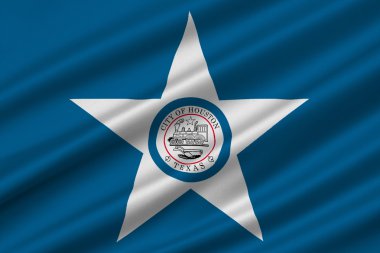 Houston şehir Texas, ABD bayrağı