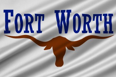 Şehir Fort Worth, Teksas, ABD bayrağı