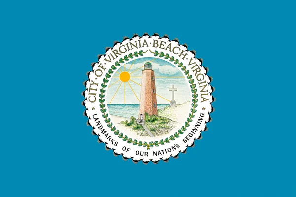 Bandeira de Virginia Beach in Virginia, Estados Unidos — Fotografia de Stock