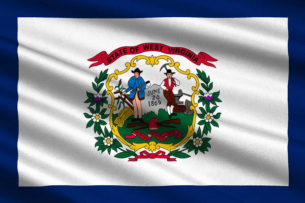 Bandera de West Virginia, Estados Unidos — Foto de Stock