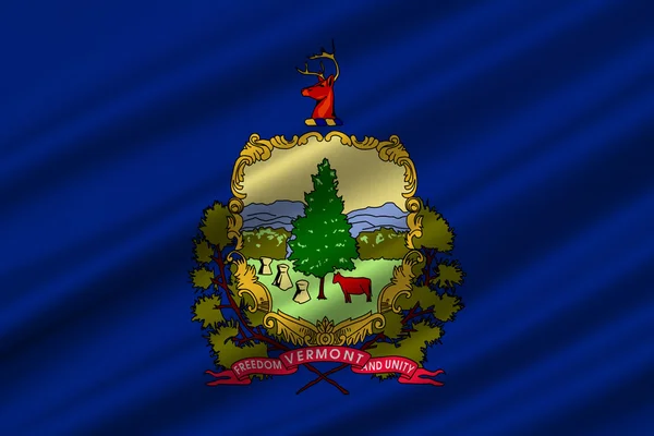 バーモント州、アメリカ合衆国の国旗 — ストック写真