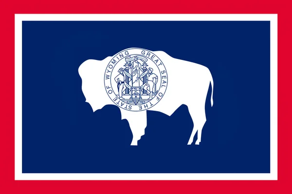 Flag of Wyoming, USA — Stock Photo, Image