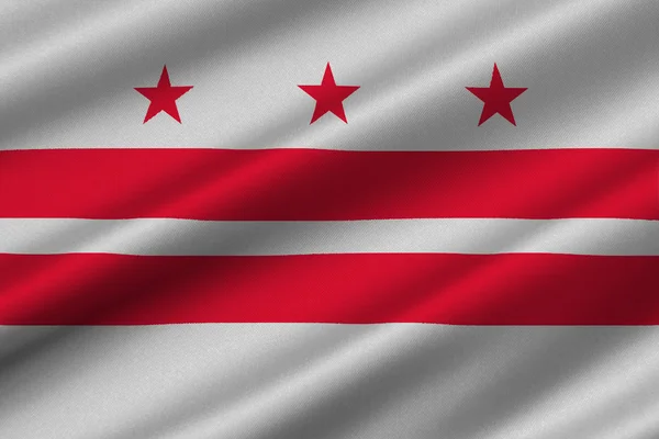 Vlag van Washington, D.C., Verenigde Staten — Stockfoto