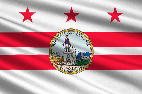 Washington, D.C., ABD bayrağı — Stok fotoğraf