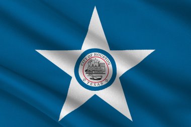 Houston şehir Texas, ABD bayrağı