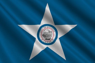 Houston şehir Texas, ABD bayrağı