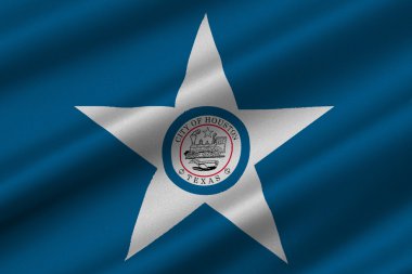 Houston şehir Texas, ABD bayrağı