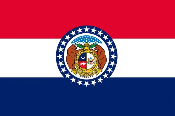 Bandera de Missouri, Estados Unidos — Foto de Stock