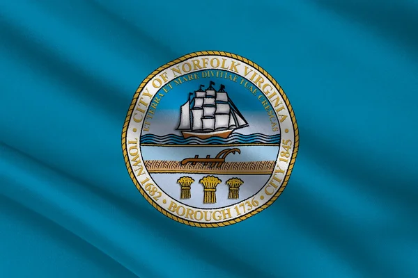 Bandera de Norfolk en Virginia, Estados Unidos —  Fotos de Stock