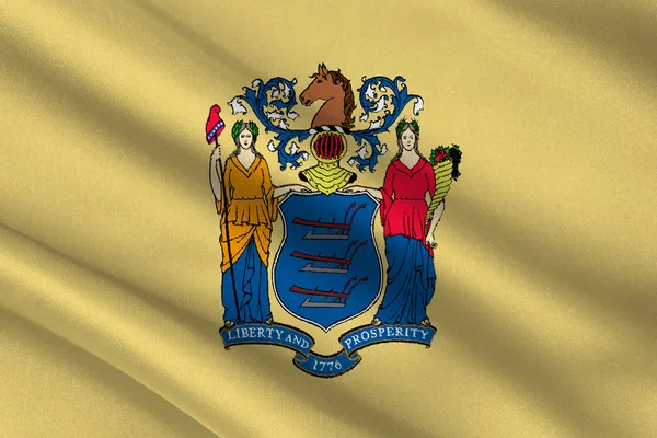 Прапор Нью-Джерсі, США — стокове фото
