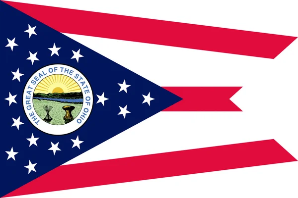 Флаг Огайо, США — стоковое фото