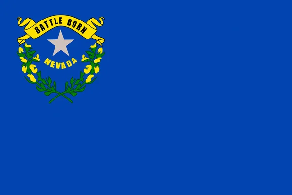 ネバダ州、アメリカ合衆国の国旗 — ストック写真