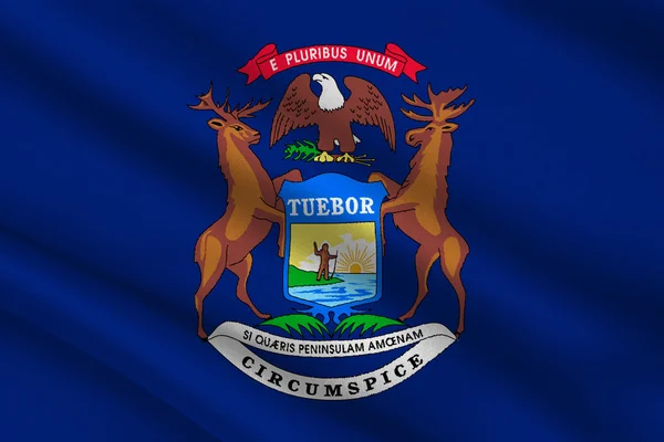 Bandera de Michigan, Estados Unidos — Foto de Stock