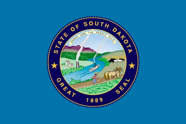 アメリカ サウス ダコタ州の旗 — ストック写真