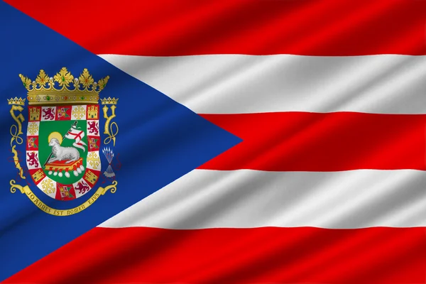 Bandera de Puerto Rico, Estados Unidos — Foto de Stock