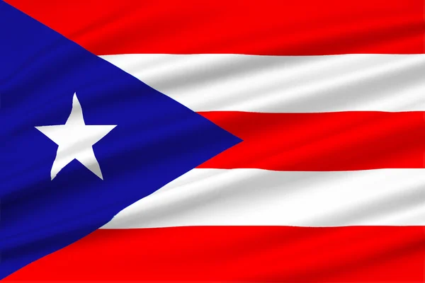 Прапор Пуерто-Ріко, США — стокове фото