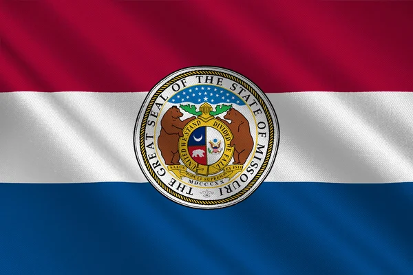 मिसौरी, संयुक्त राज्य अमेरिका का ध्वज — स्टॉक फ़ोटो, इमेज