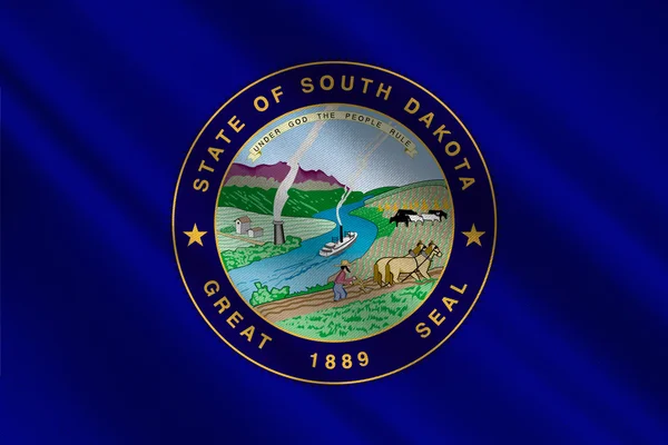 Bandera de South Dakota, Estados Unidos — Foto de Stock