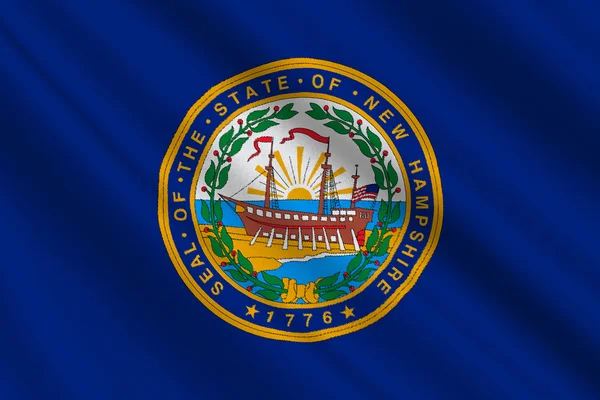 Vlag van new hampshire, Verenigde Staten — Stockfoto