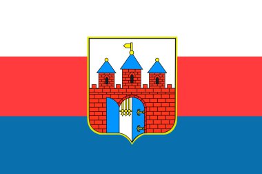 Kuyavian-Pomeranian Voyvodalığı Polonya'da Bydgoszcz bayrağı