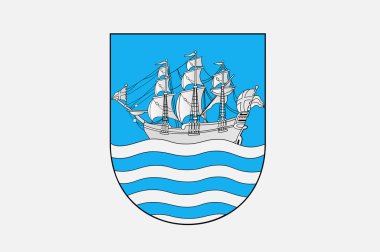 Arendal bayrağı bir Aust İlçesi yerleşim yeri yeri