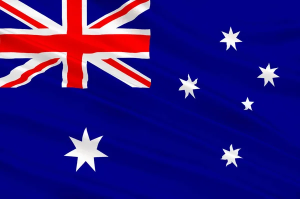 Australiens flagga — Stockfoto