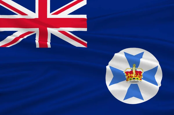 Bandeira de Queensland na Austrália — Fotografia de Stock