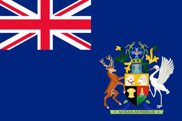 Флаг Квинсленда в Австралии — стоковое фото