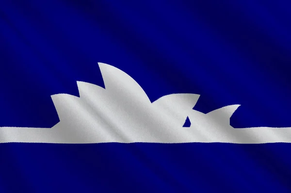 Flaga z Sydney jest stolicą stanu Nowa Południowa Walia — Zdjęcie stockowe