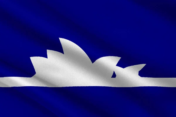 Bandeira de Sydney é a capital do estado de Nova Gales do Sul — Fotografia de Stock